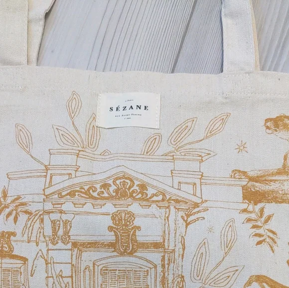 Sezane Paris Tote Pouch Coin Purse Bundle of 4 Items NEW - Picture 2 of 7